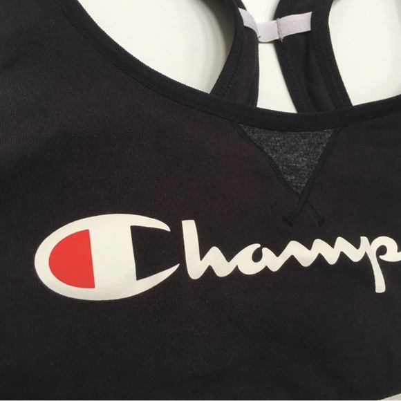 Champion Authentic Black Logo Bra Size S - Picture 4 of 7